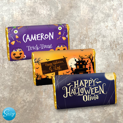 Halloween Chocolate Personalised Gift - Trick or Treat Chocolate - Halloween Sweets - Customised Gifts