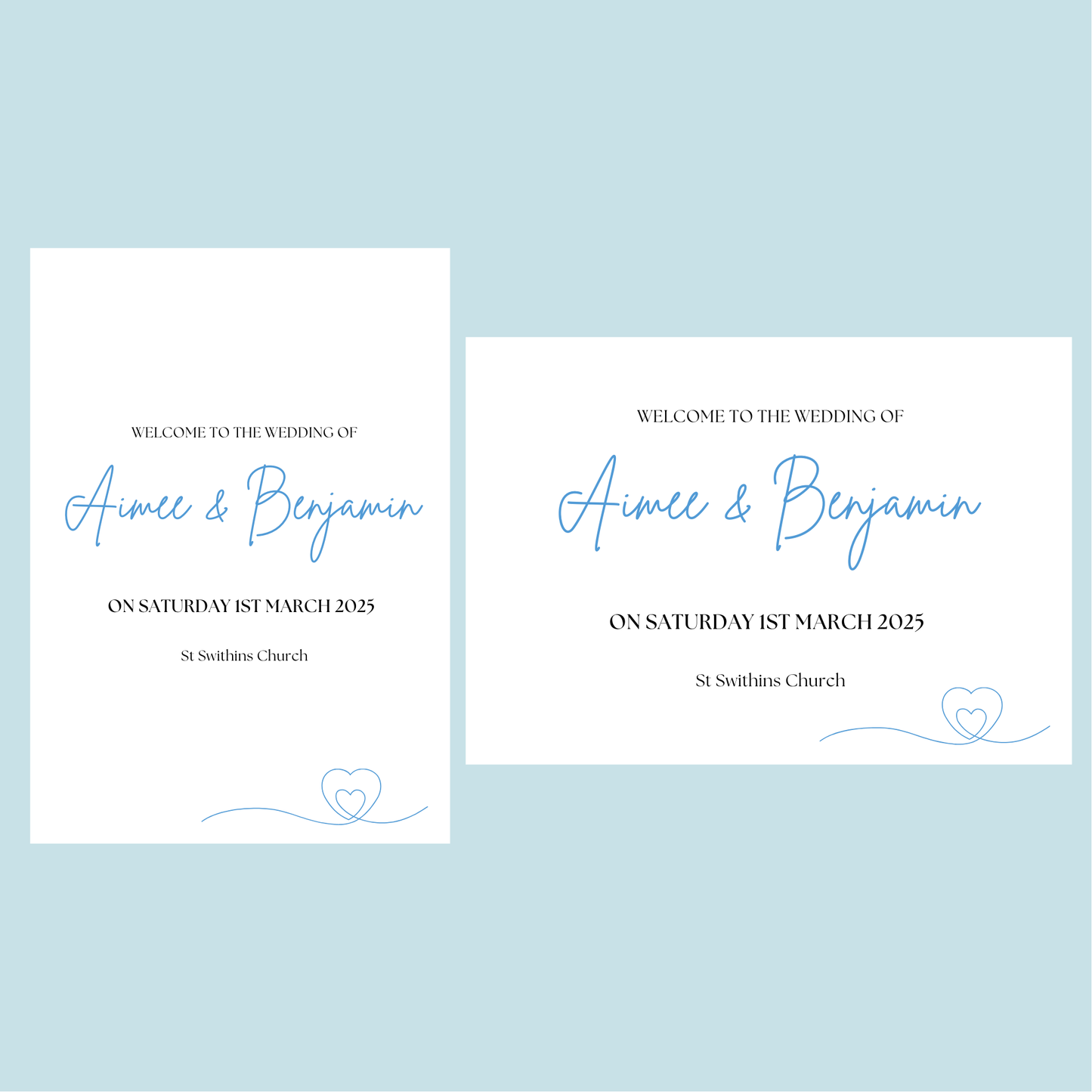 DIY Minimalist Elegant Wedding Stationery Bundle Template