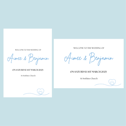 DIY Minimalist Elegant Wedding Stationery Bundle Template