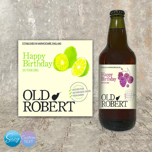 Cider Personalised Bottle Labels