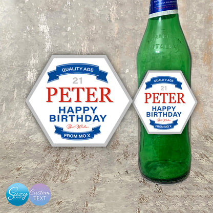 Lager Personalised Bottle Labels