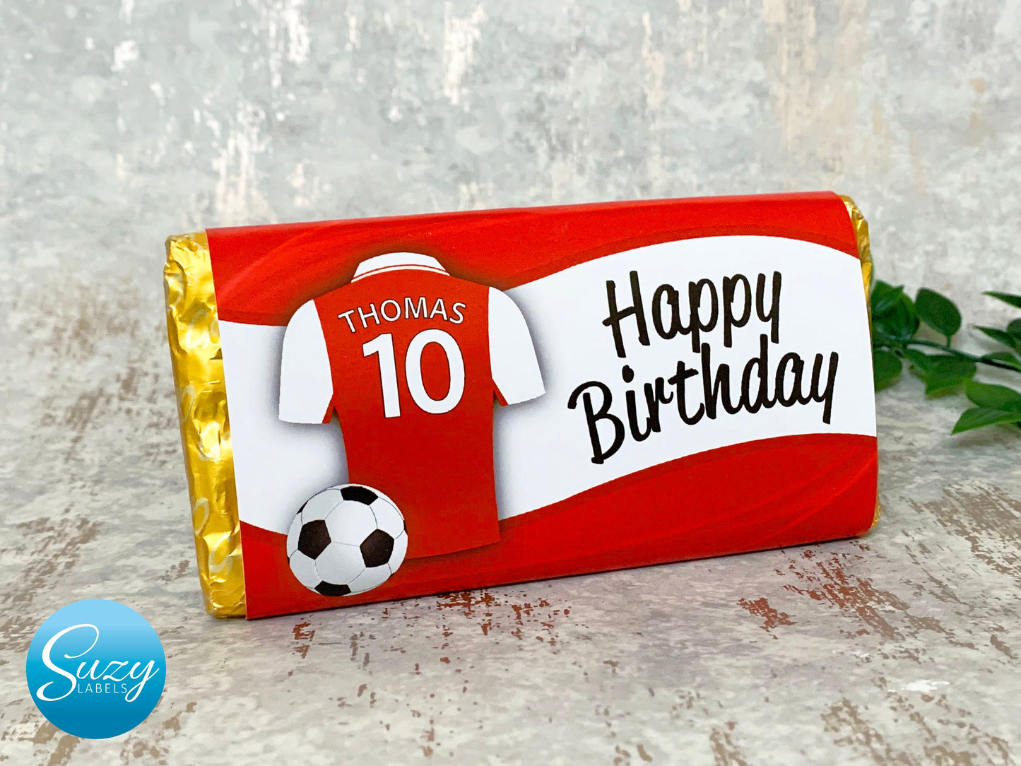 Football Mad Personalised Gift Chocolate Wrapper, Chelsea, Liverpool, Arsenal, Manchester City, Newcastle, Man United