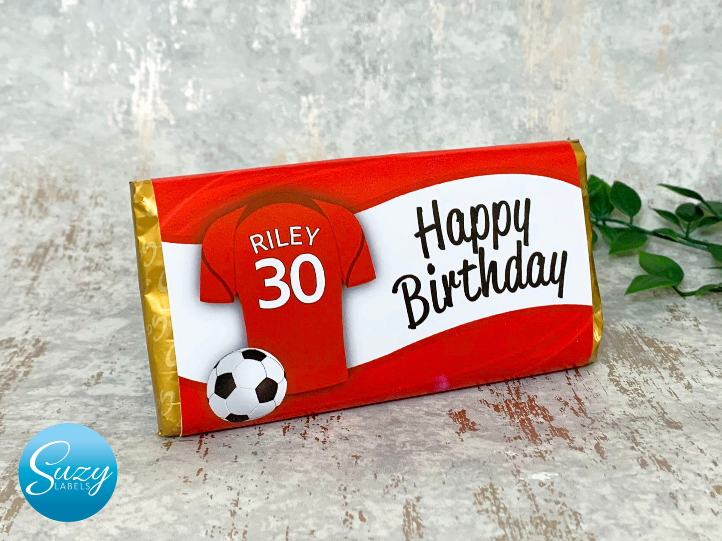 Football Mad Personalised Gift Chocolate Wrapper, Chelsea, Liverpool, Arsenal, Manchester City, Newcastle, Man United