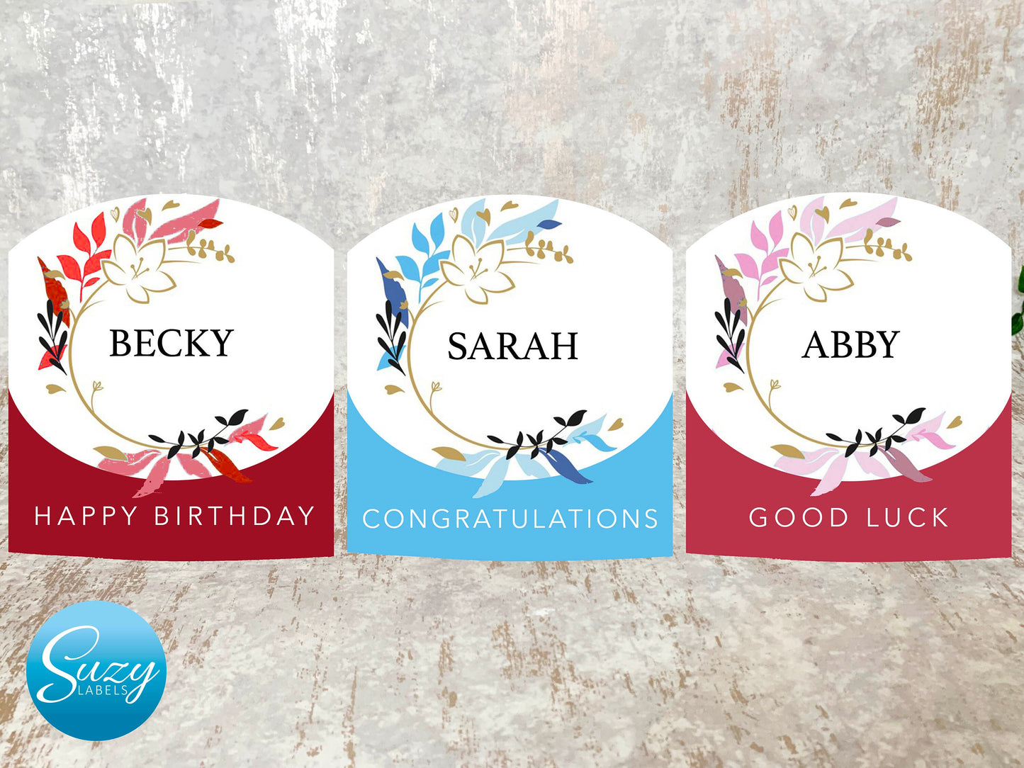 Personalised Wine Label - Special Birthday Gift - Wine Lover - Alcohol Gift - Blossom Hill Wine - White Wine Stickers