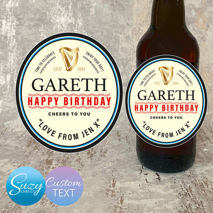 Stout Personalised Bottle Labels